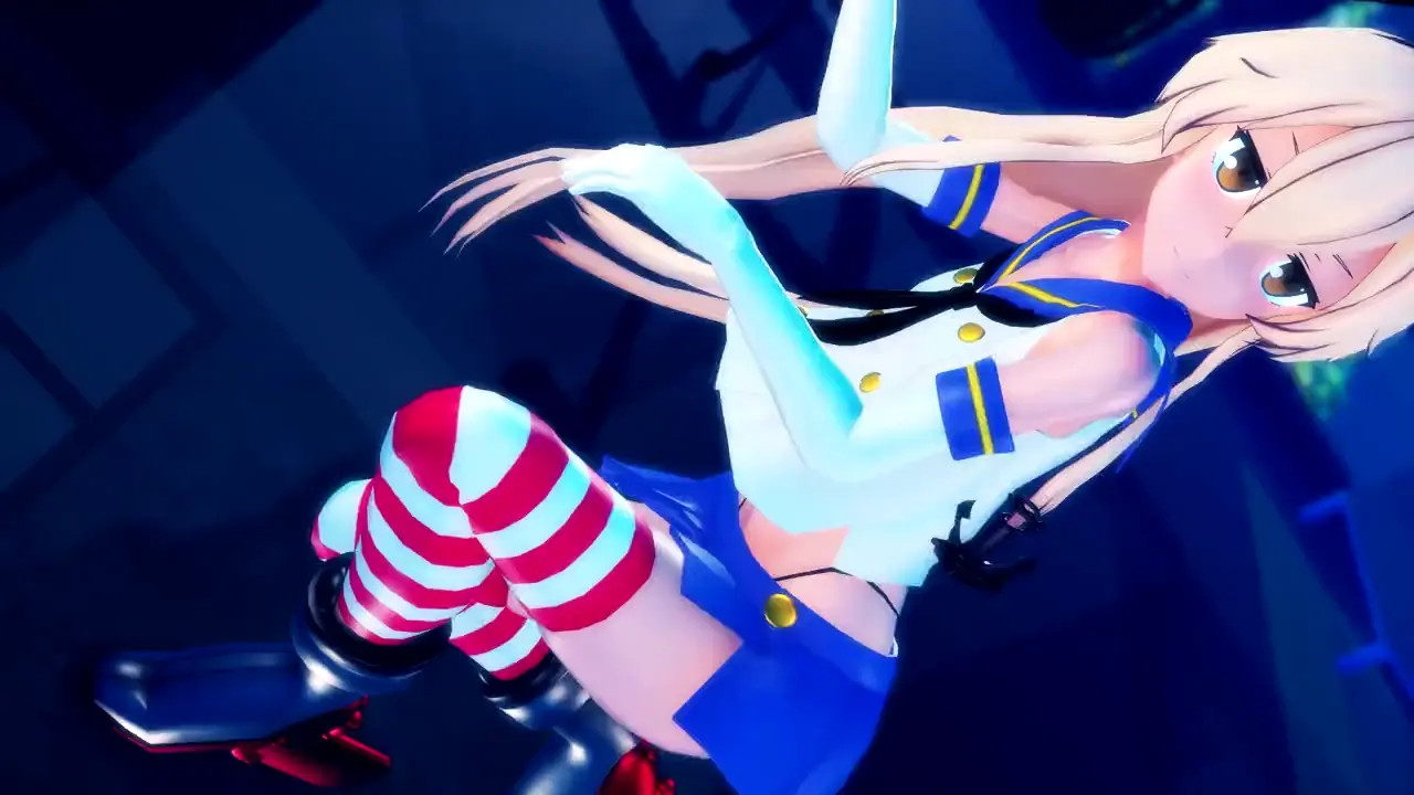 Shimakaze - Miniskirt [MMD R15] Hamselvish