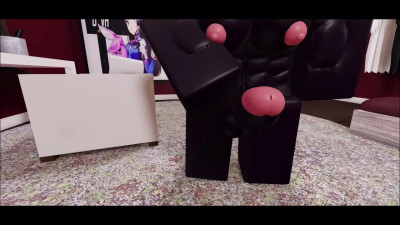 Roblox Futa raven team leader masturbates