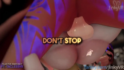 [JinkyVR] Getting CREAMPIED by @taclessvr in a mating press position