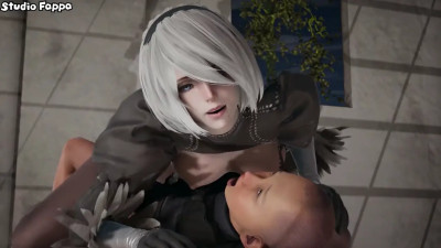 2B fucked hard by Perverted brat