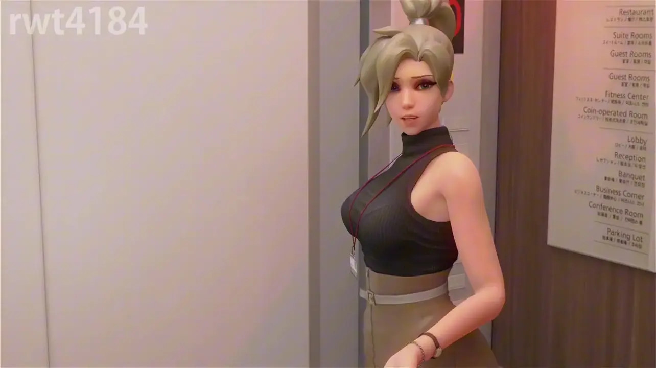 Mercy stuck in the elevator