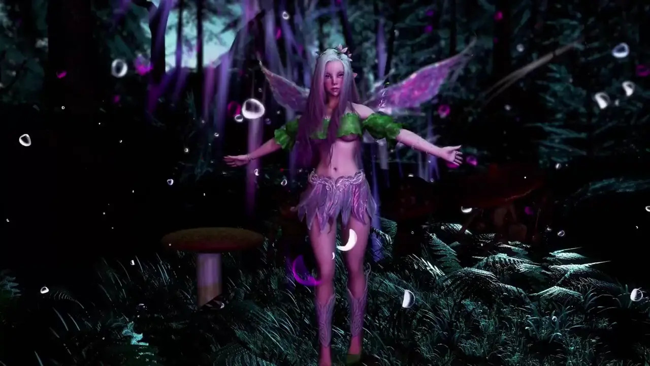 New Hentai: Young virgin fairy with long hair dancing sensually in a fantasy forest - Stream & Download HD | rule34tv.com