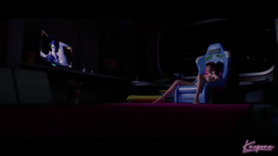 D.va masturbates & Widowmaker fuck
