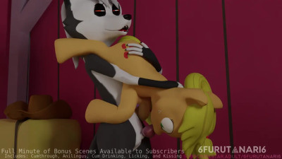 Loona and Applejack Upside Down Fellatio