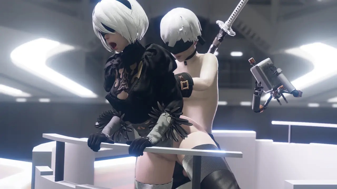 [ 4K]Yorha 2B Against The Elevator [Bewyx]