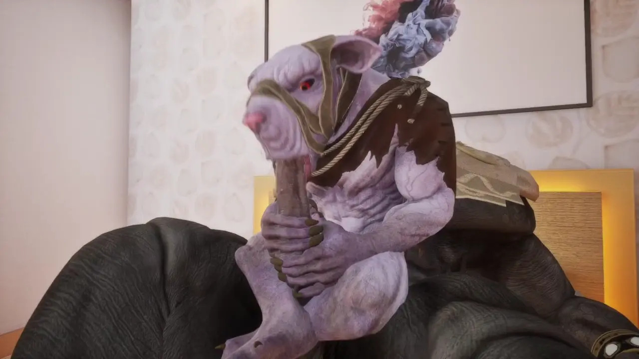 (Gay/Bisexuali/Threesome) Rhino fucks rat and pet human_(Female)