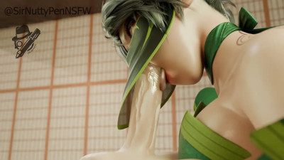 Akali Blowjob Closeup