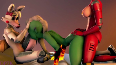 Foxy & Mangle fucks Lord Dominator (Test)