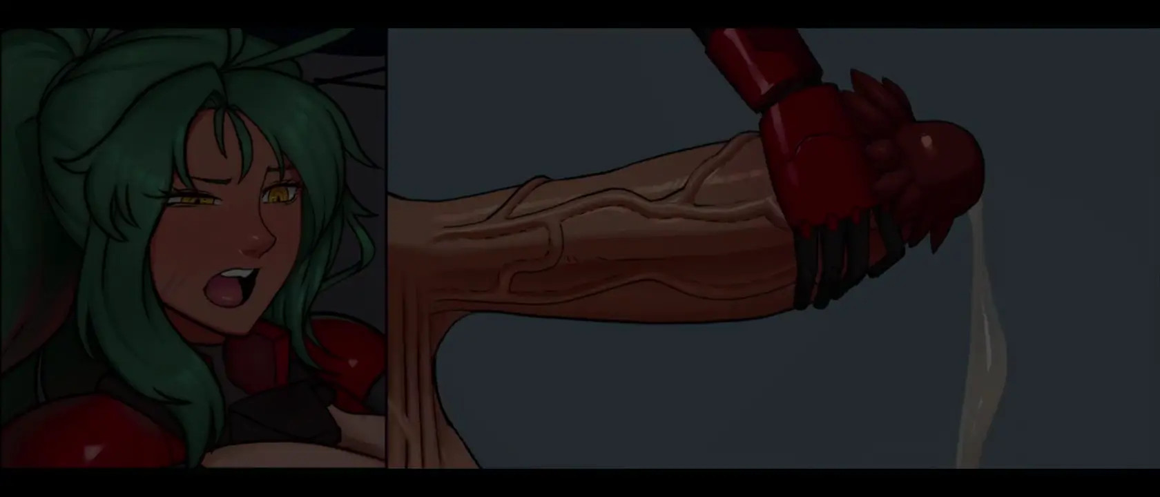 Futa cumshot huge sperm cells