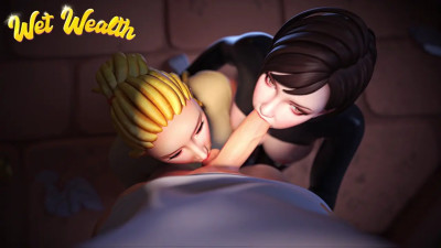 Wet Wealth Rough Blowjob