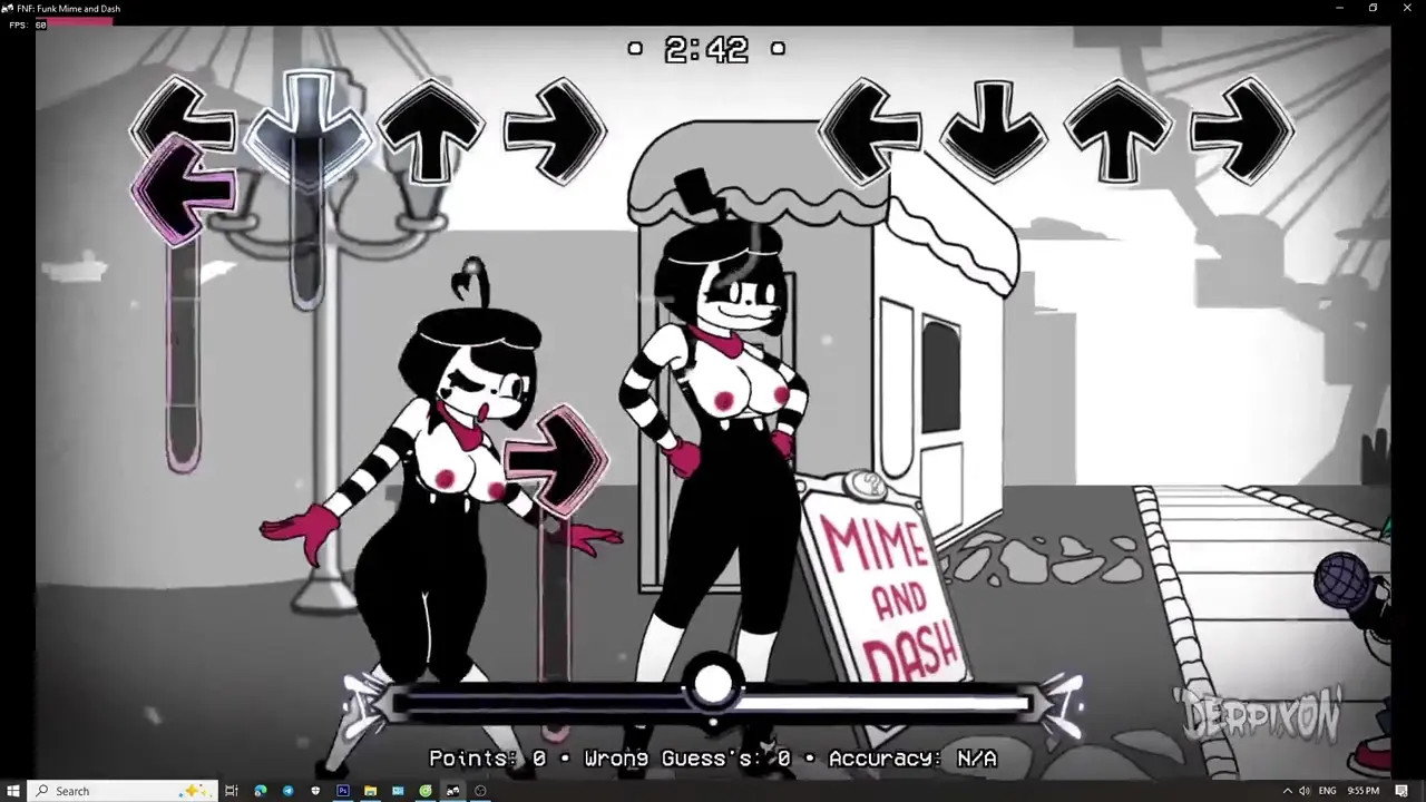 friday night funkin mime and dash nude mod by delix 8032