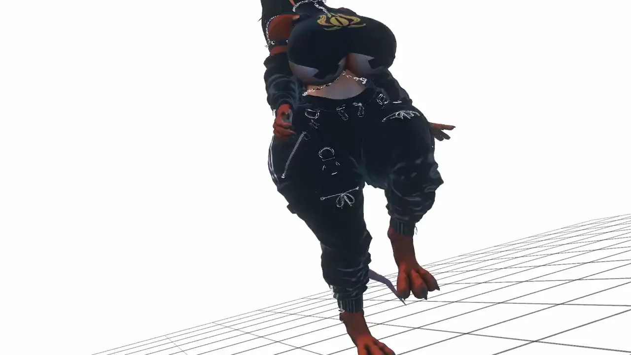 Showing off with a sexy walk