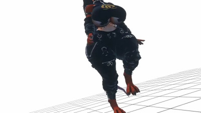 Showing off with a sexy walk