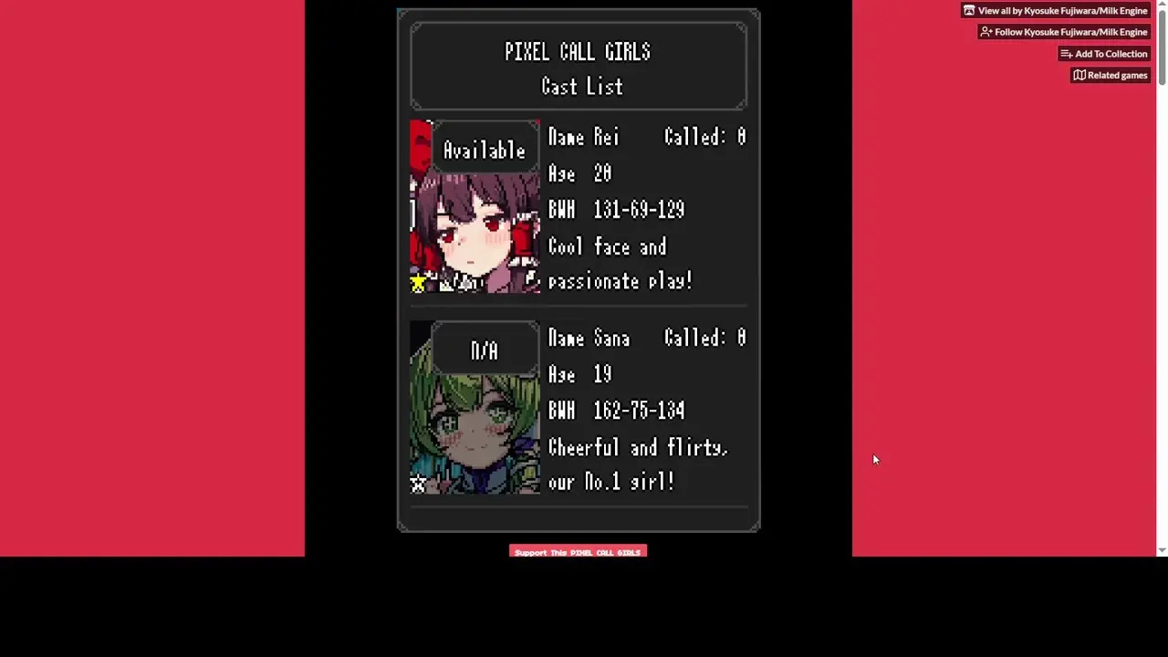 PIXEL CALL GIRLS (Demo)