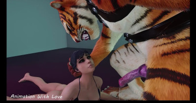 Busty Babe Fucked Hard by Wild Tiger