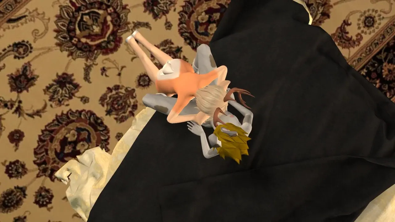 Bunny Boy and Deer Twink Take Turns Breeding