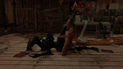 female yautja dominates a xeno queen (V1)