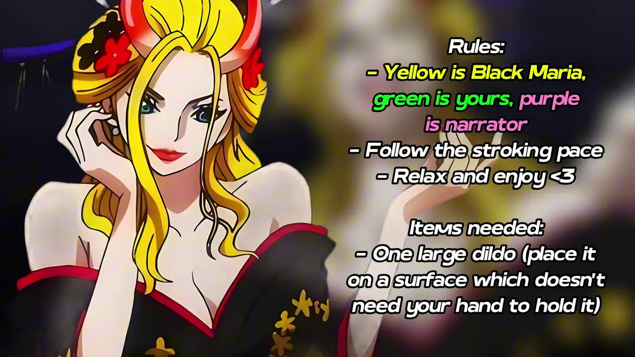 Black Maria from One Piece decided to check your anal hole (Femdom JOI)