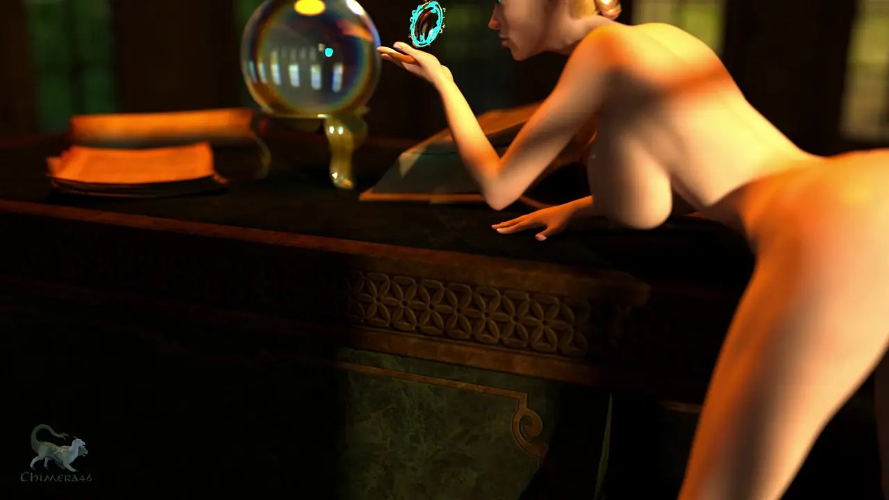 Elf Slut Loves Magic Dildo In Her Pussy