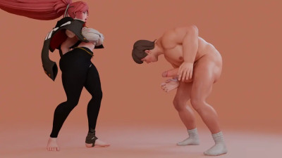 Girl Kicking Huge Balls [Sakurana]