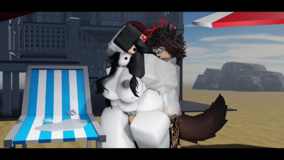 Emptying balls on the beach (Roblox)