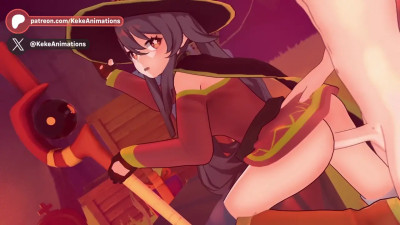 Hu Tao Megumin Cosplay Genshin Impact Animation #15
