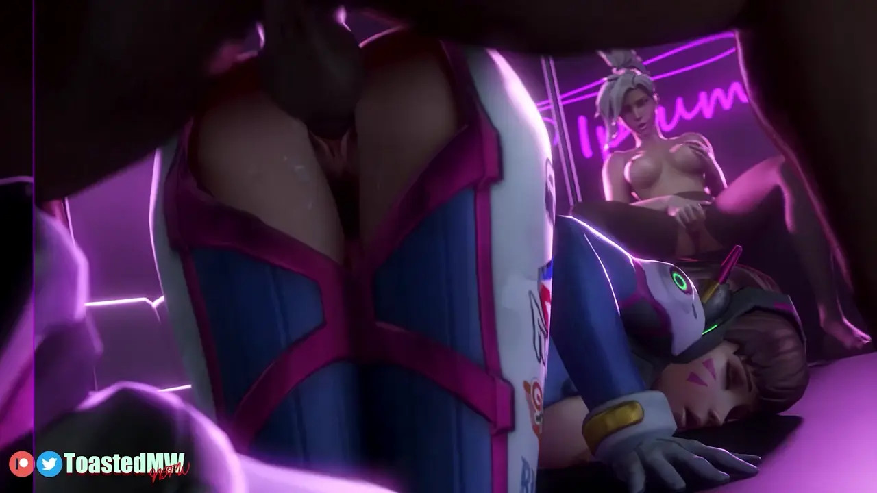 D.va Ass Fucked While Mercy Watches And Fingers Herself (Preview)