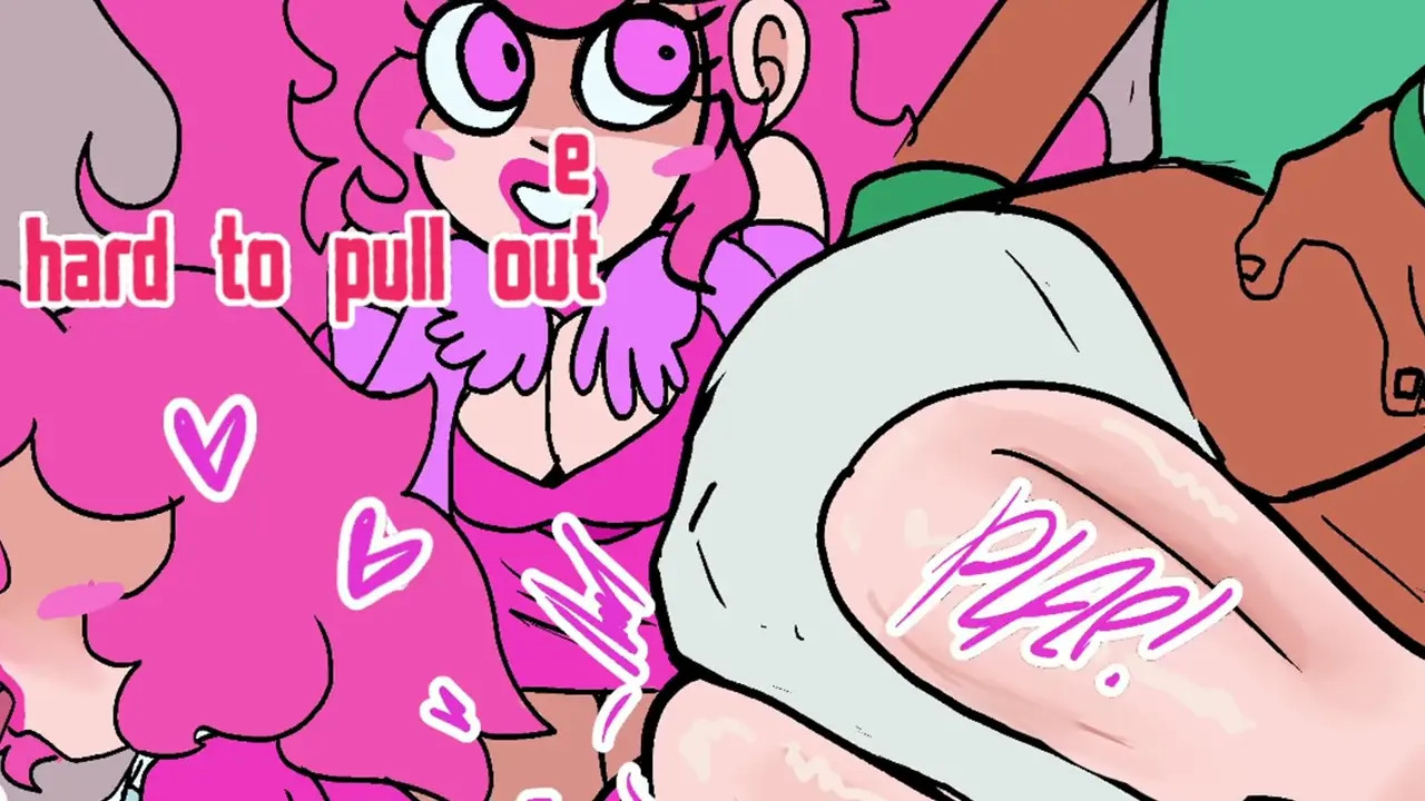 Andrew pounds Femboy Veronica while Veronica watches