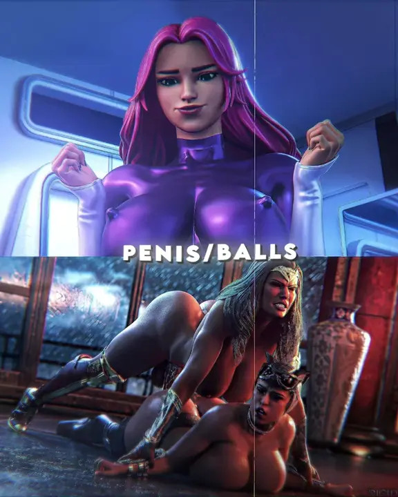 (Futa) Starfire vs Wonder Woman (WIS/PMV)