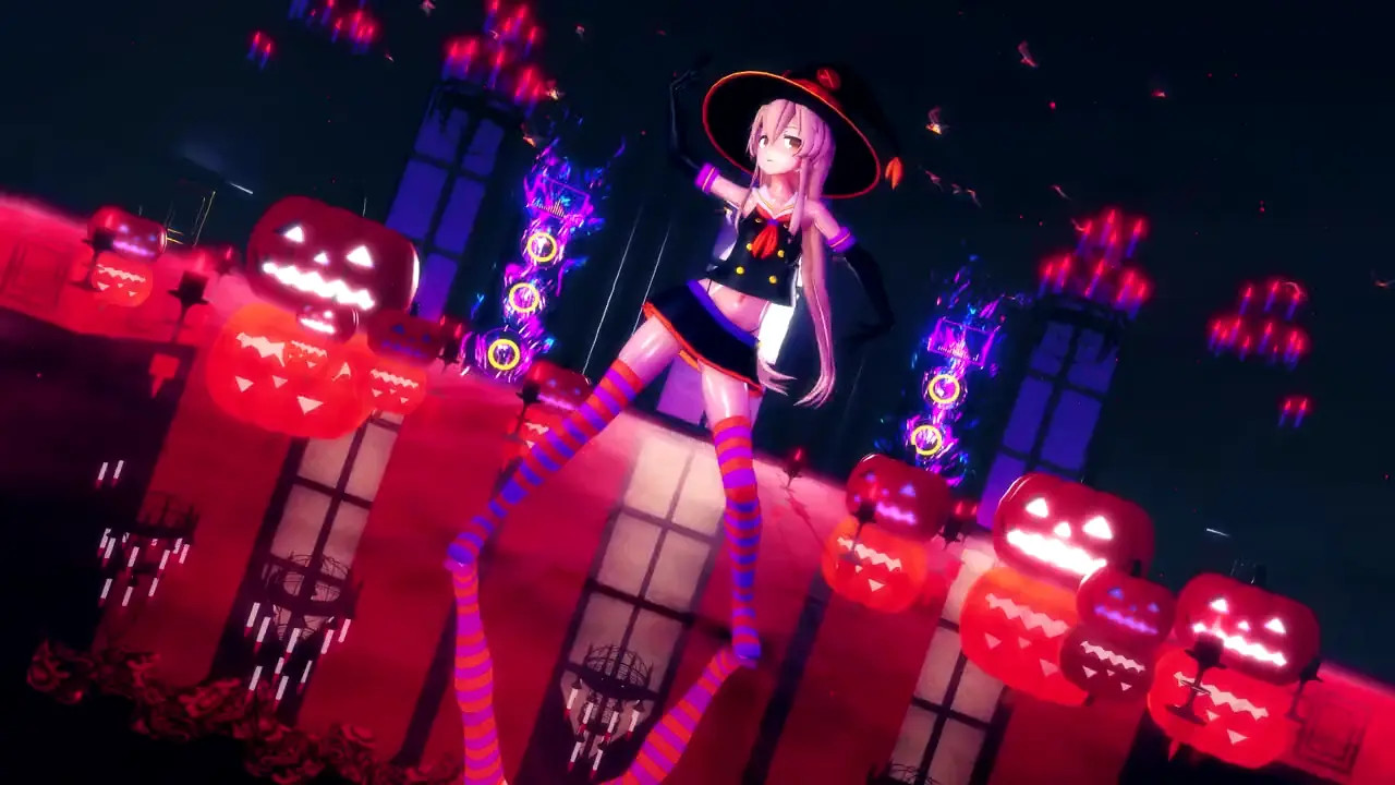 Shimakaze - Halloween Scream [MMD R15] Hamselvish