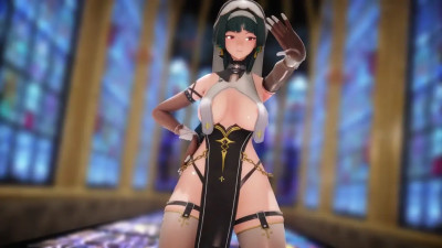 Astra and Evelyn (Zenless Zone Zero) at aespa 'Spicy'