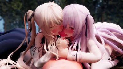 double blowjob half twintail