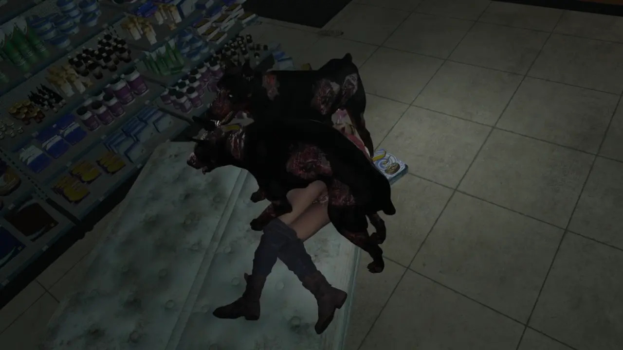 (New Angle 2)-Claire X Z-Dogs (Clothed)-[DarktronickSFM]