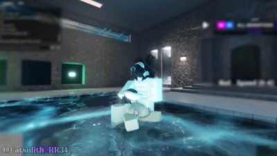 Alone in the pool turns into a rough fuck | Sex with a follower (11) | Session