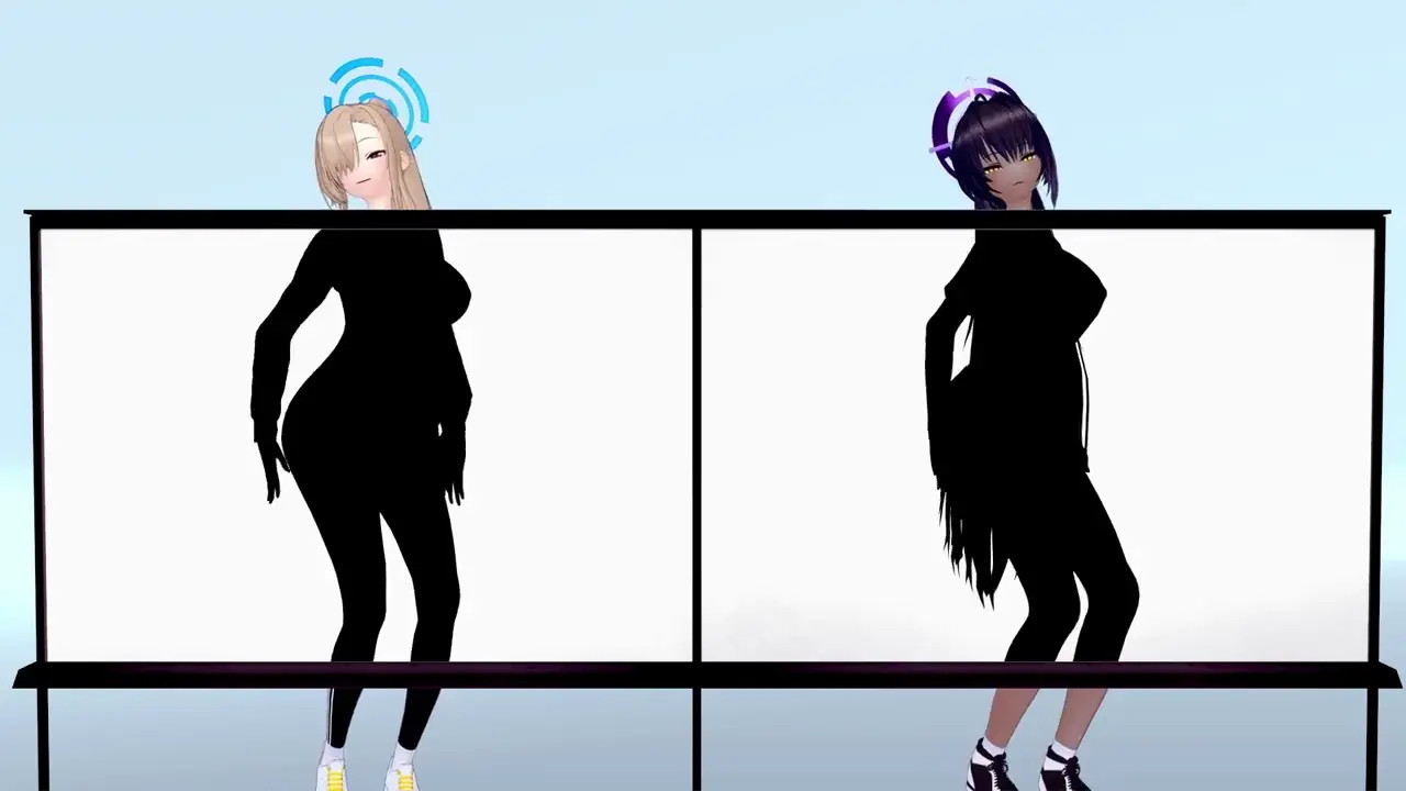 Asuna, Karin no blur silhouette sex dance