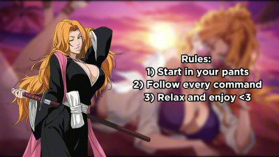 Rangiku breaks your dirty cock down (JOI, CEI)