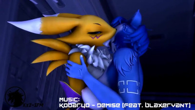 Renamon X Bladewolf x Krystal [Kx2-SFM]