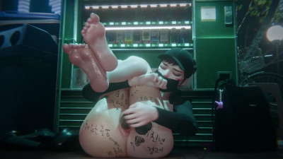 D.Va Exhibitionism [Bodywriting][Mept44][NO WM]