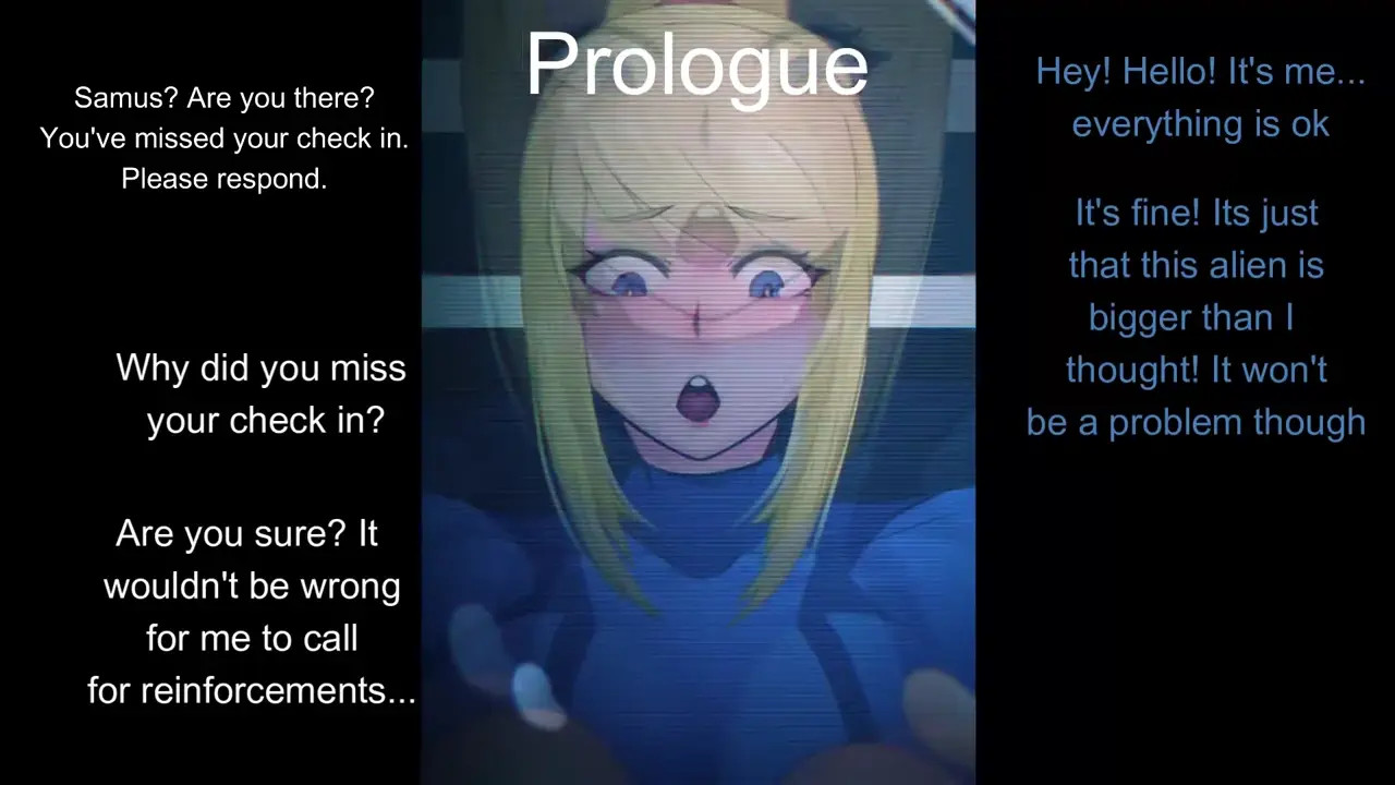 Samus held tightly