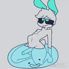 Zyneru getting filled by slime