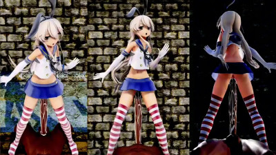 Shimakaze - Lamb Riding Cock (ver. 2) [MMD R18] Slime