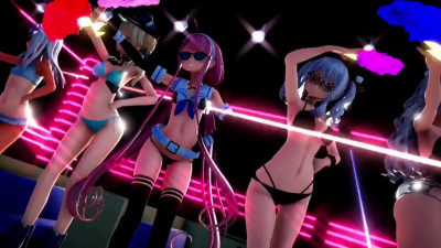 Shimakaze & Fleet Girls - Baila  (Squirting) [MMD R18] Ryoichi