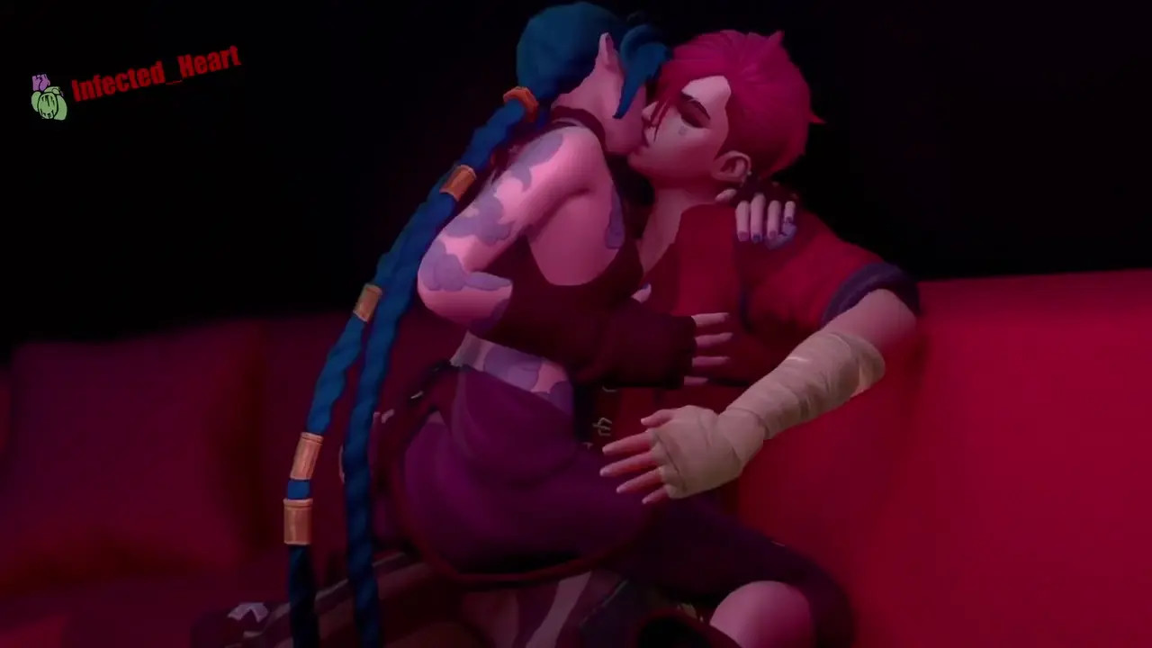 Jinx and Vi Makeout [infected_heart]