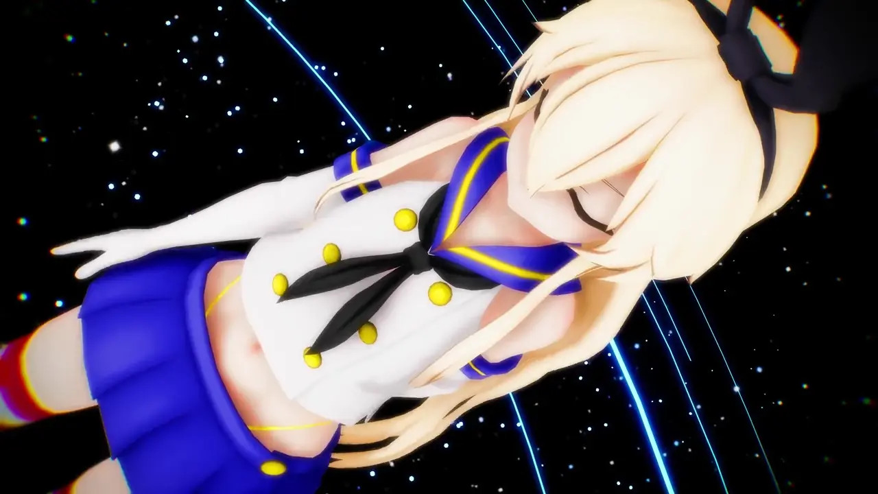 Shimakaze - Disco Drop Dance [MMD R15] Manynight