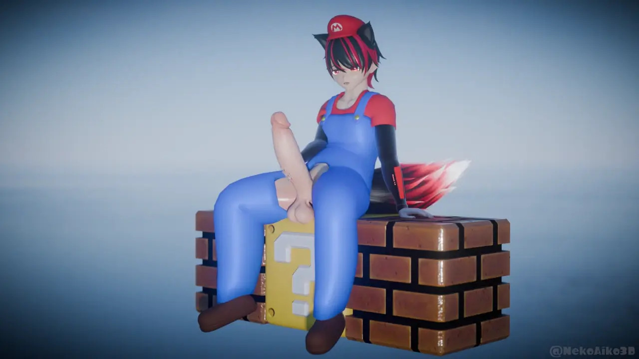 "Mario" pleasuring himself 