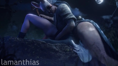 The Huntress with Sable Ward sex in 69 - Dead by Daylight (Lamanthias)