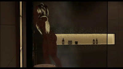 (Sound Fix) Deepthroating a dildo in the shower, then having fun on the couch