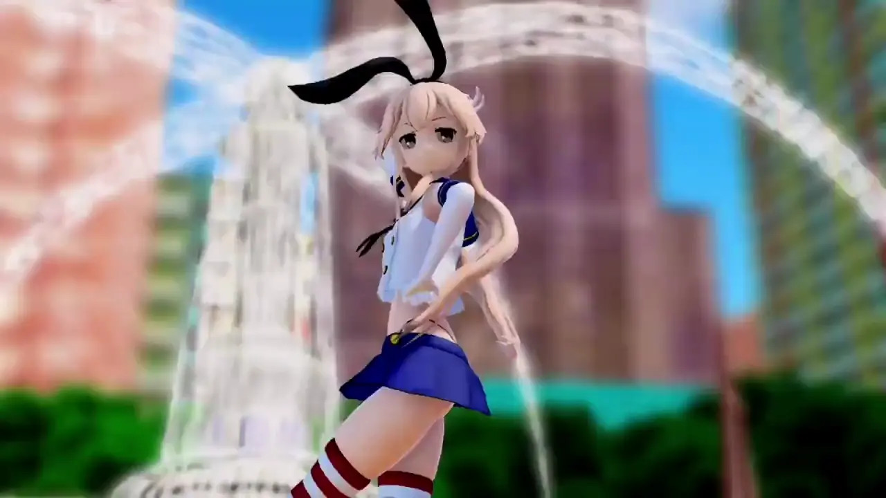Shimakaze - Deep Blue Town [MMD R15] Altwfc