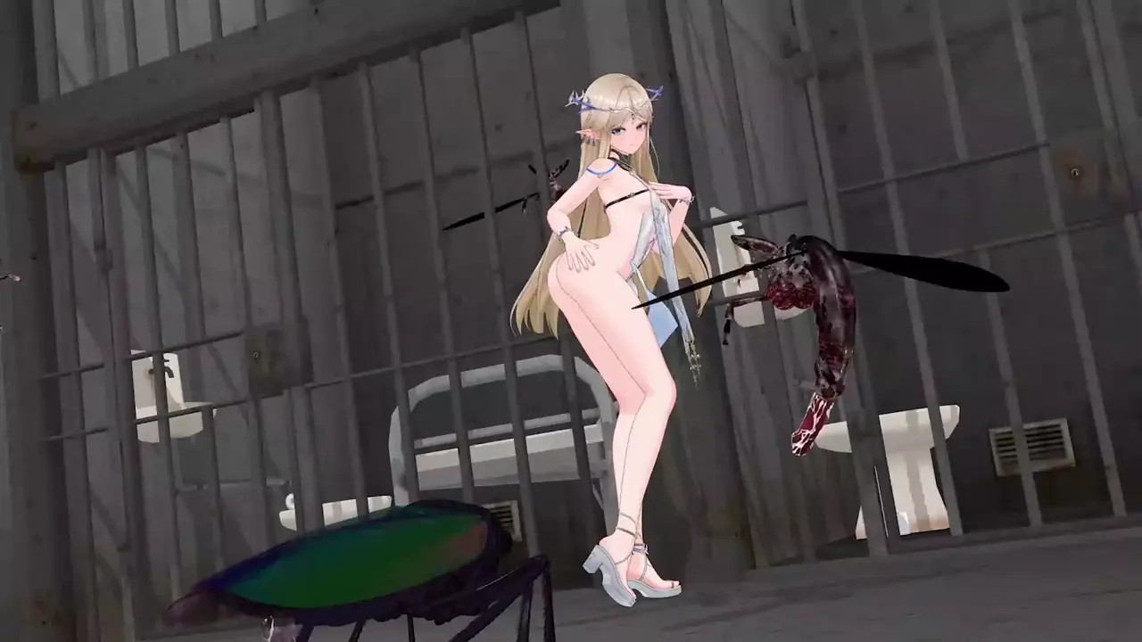 cartethyia fuck with insects in prison (Part 1)