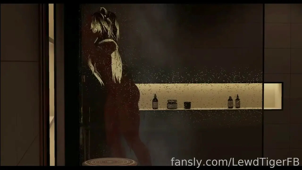 Deepthroating a dildo in the shower, then having fun on the couch